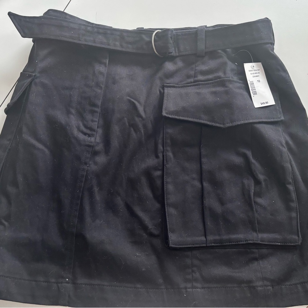 RICKI’S BLACK BELTED CARGO SKIRT WITH BELT 14.5” - 16” WAIST